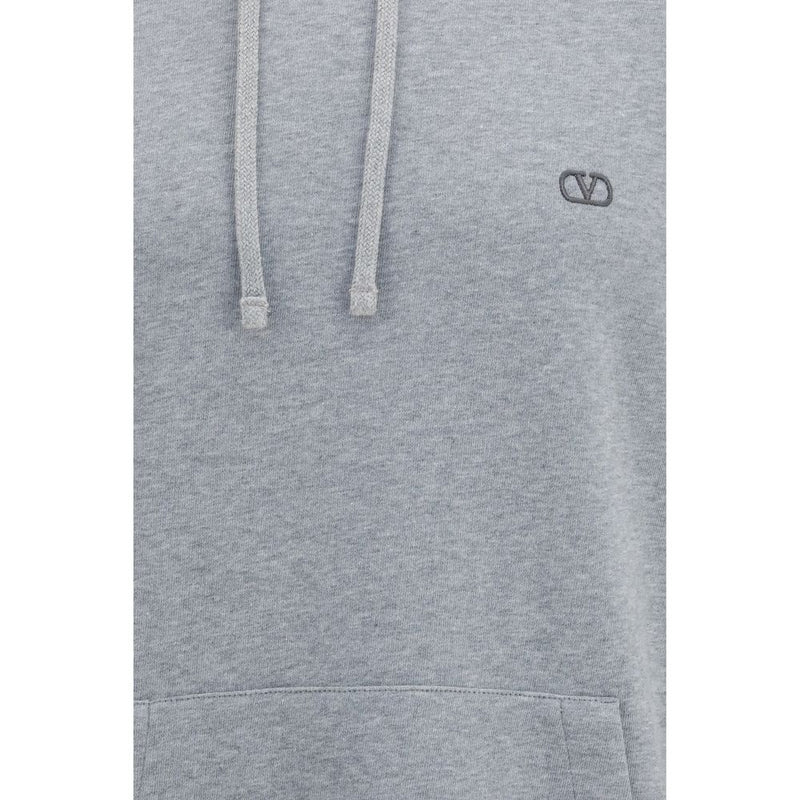 Valentino Garavani Gray Cotton Sweatshirt