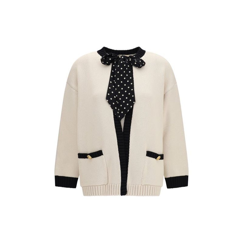 Valentino Garavani Beige Cotton Cardigan