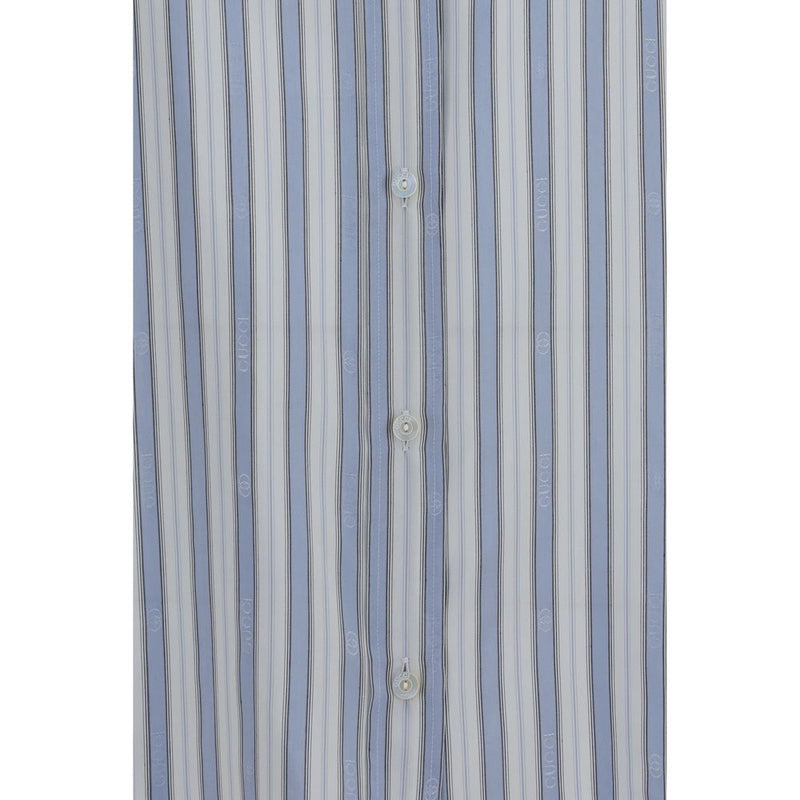 Gucci Blue Silk Shirt