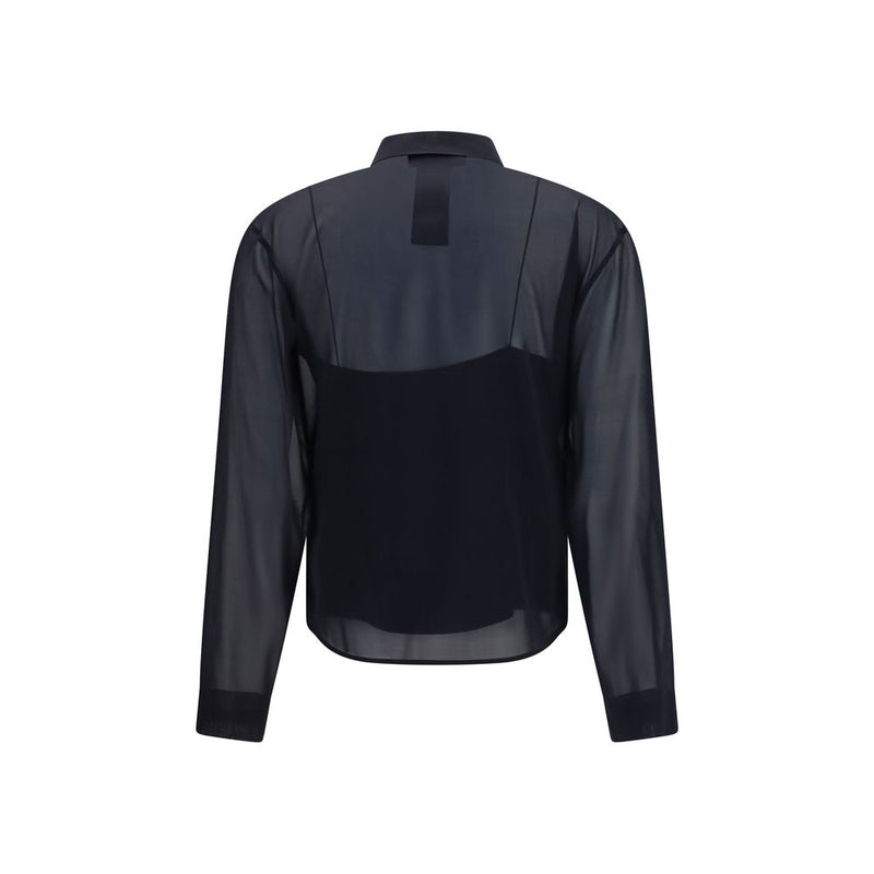 Gucci Black Silk Pattern Shirt