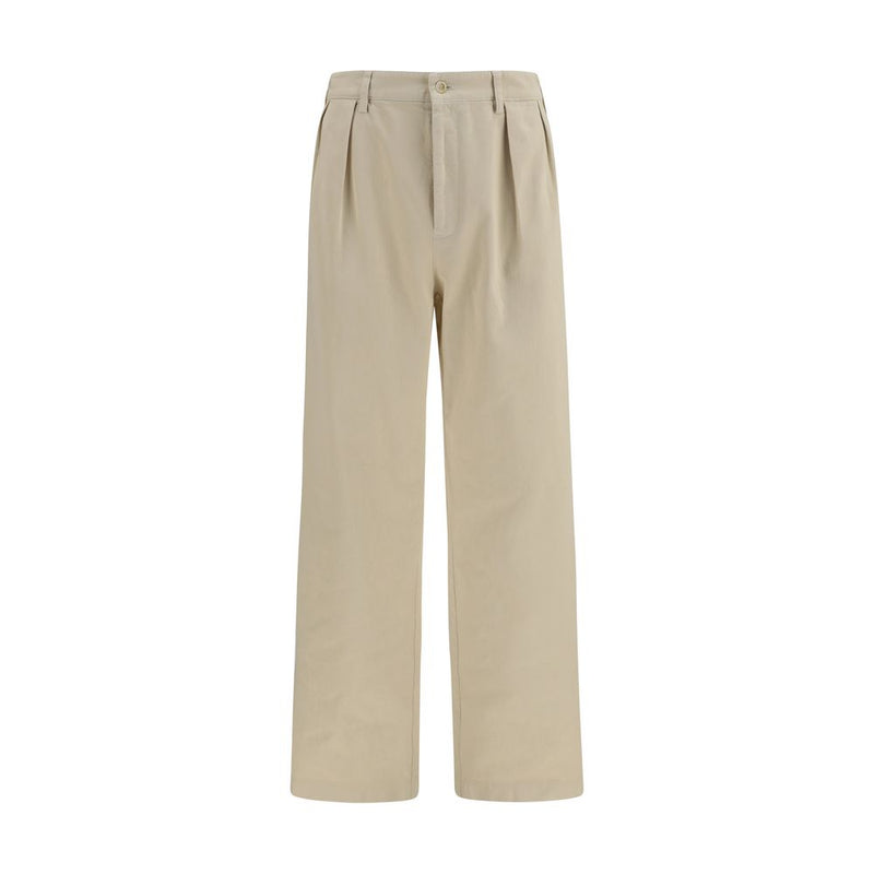 Prada Beige Cotton Casual Pants