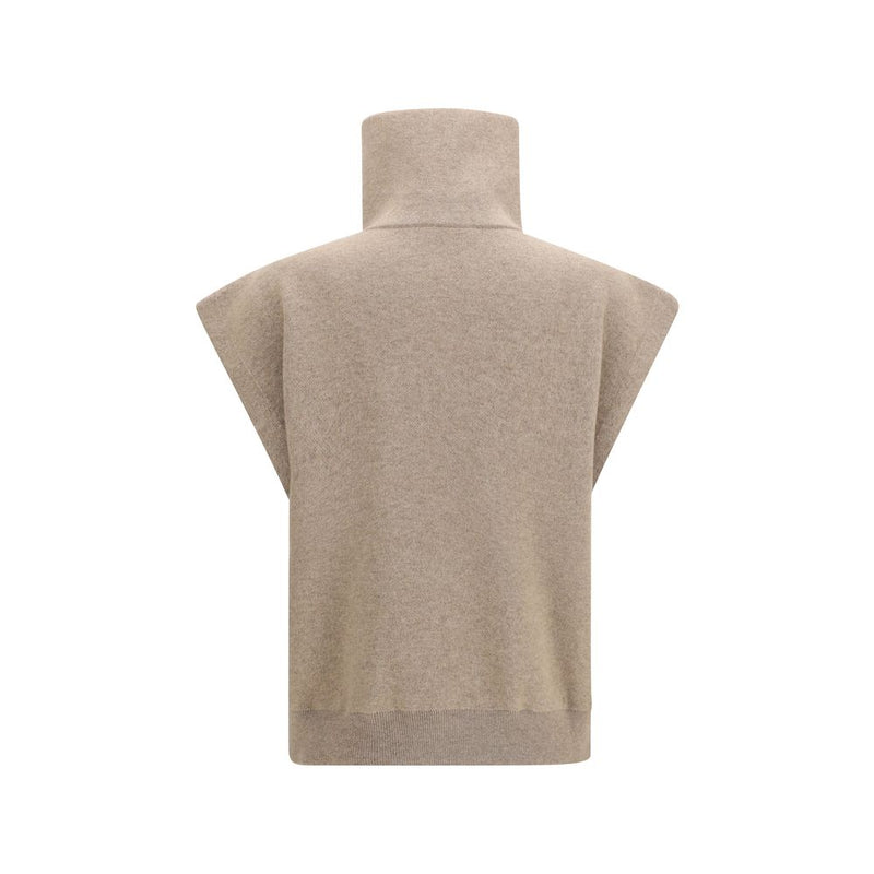 Brunello Cucinelli Beige Cashmere Cardigan