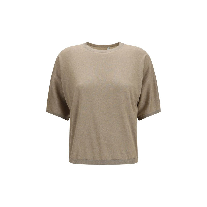 Brunello Cucinelli Beige Cashmere T-Shirt