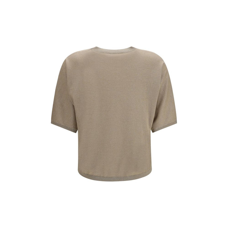 Brunello Cucinelli Beige Cashmere T-Shirt
