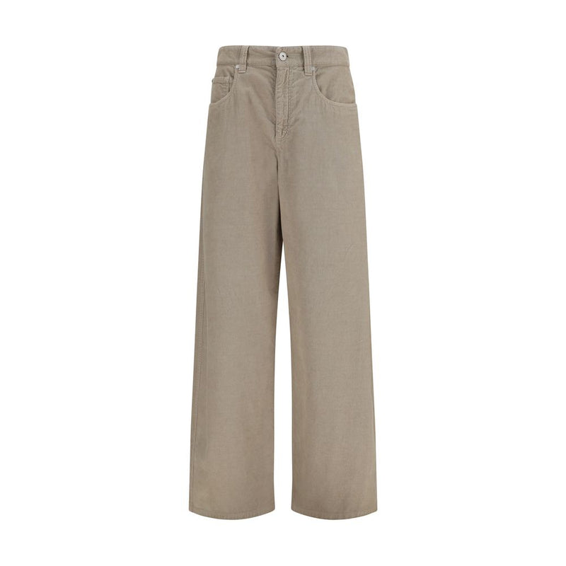 Brunello Cucinelli Beige Cotton Casual Pants