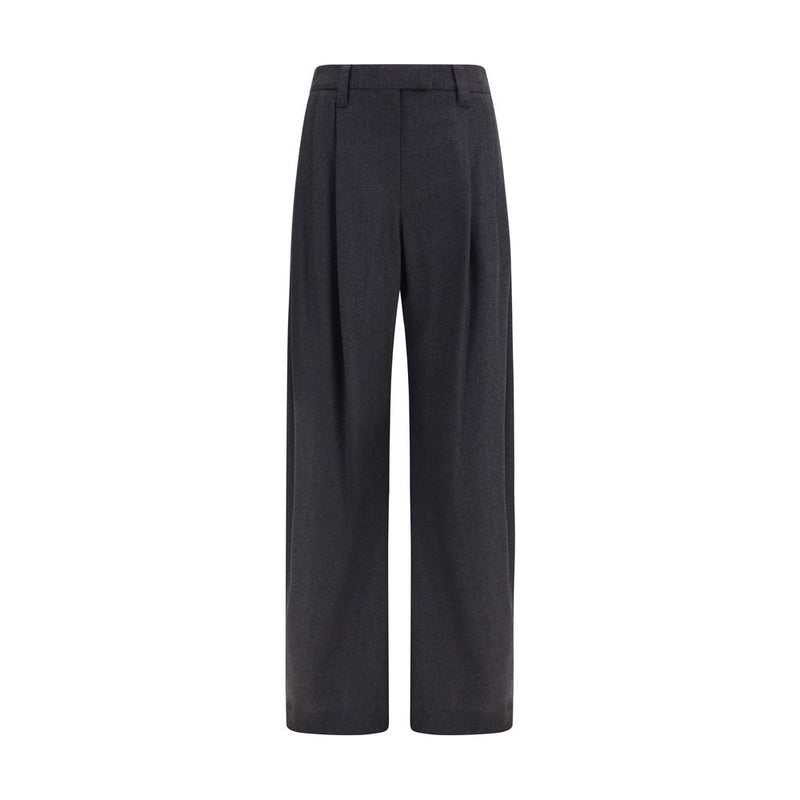 Brunello Cucinelli Gray Wool Oves Aries Dress Pants