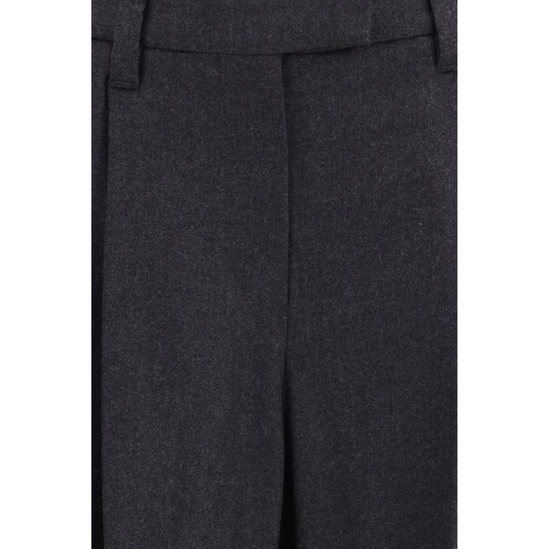 Brunello Cucinelli Gray Wool Oves Aries Dress Pants