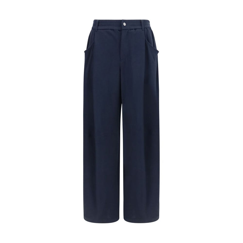 Brunello Cucinelli Blue Cotton Casual Pants