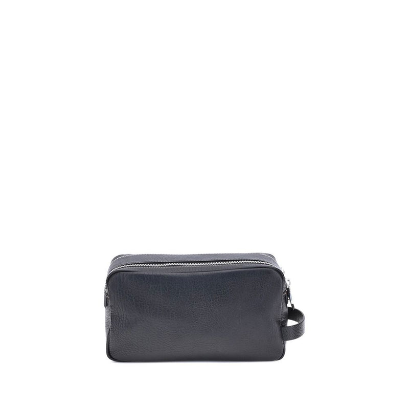 Brunello Cucinelli Black Calf Leather Bos Taurus Airpod Holder