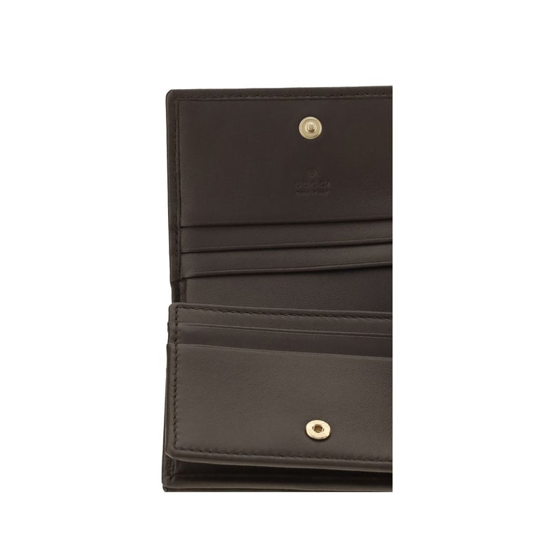 Gucci Brown Lamb Ovis Aries Aries Wallet