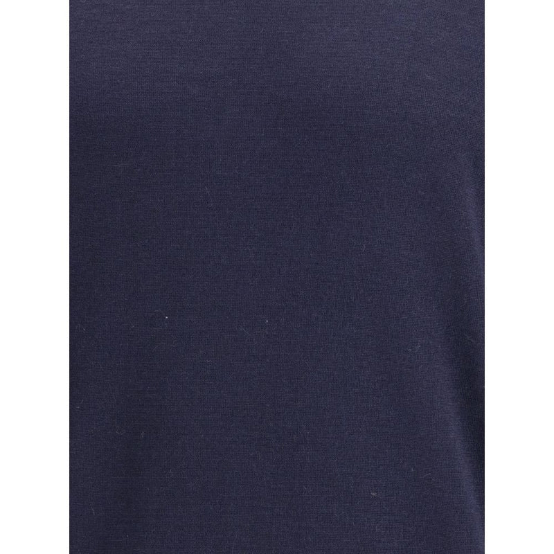 Brunello Cucinelli Blue Wool Oves Aries Turtleneck