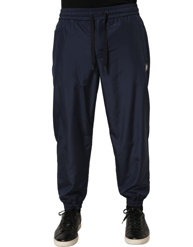 Calça jogger azul-escura de poliéster Dolce & Gabbana