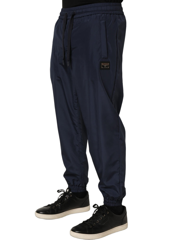 Calça jogger azul-escura de poliéster Dolce & Gabbana