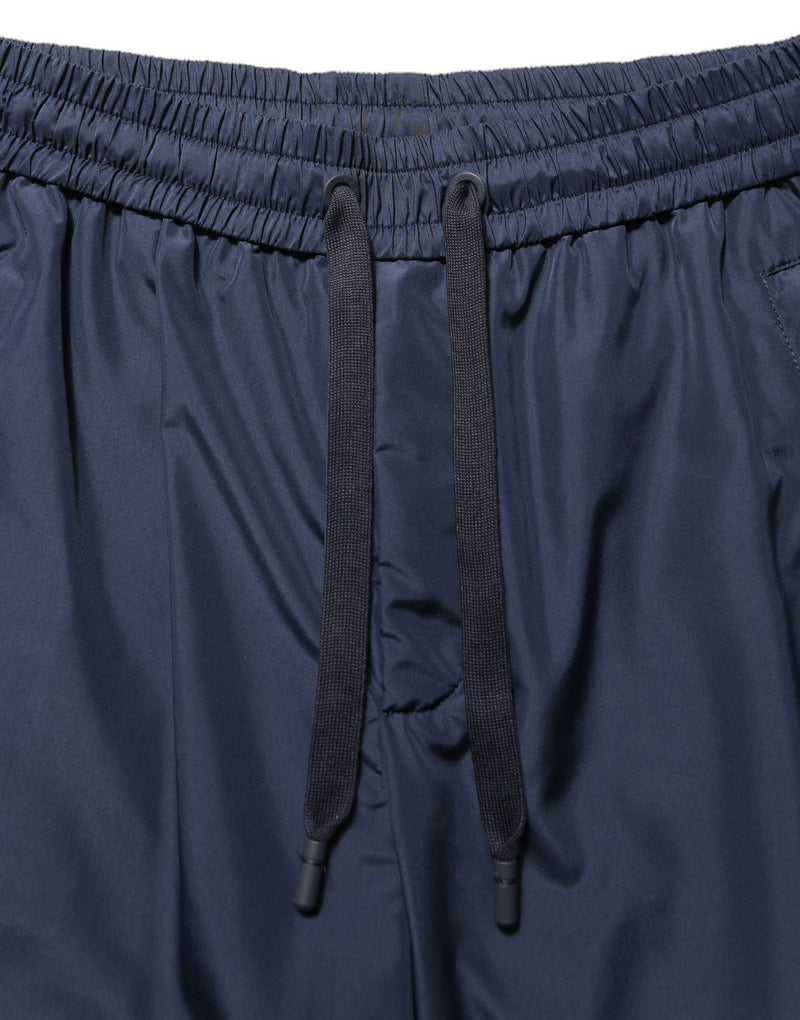 Calça jogger azul-escura de poliéster Dolce & Gabbana
