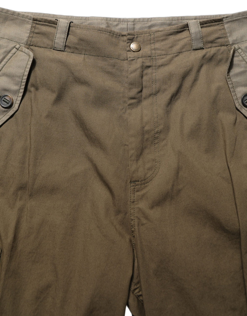 Pantalon cargo droit taille mi-haute marron Dolce & Gabbana