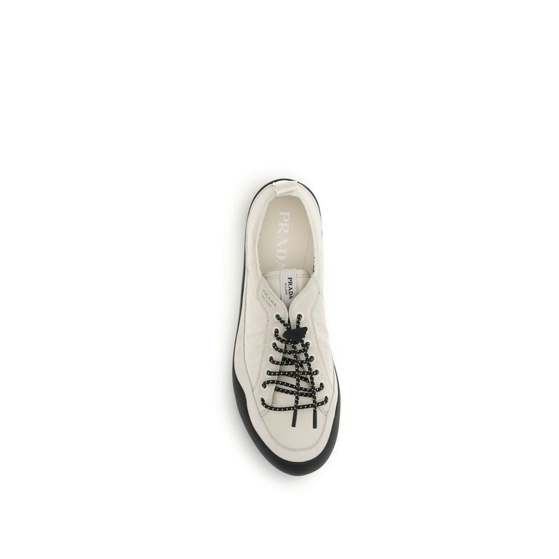 Prada Beige Fabric Athletic Sneakers