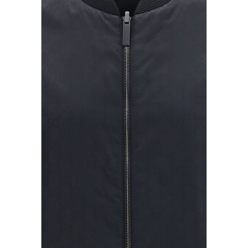 Gucci Black Polyamide Bomber
