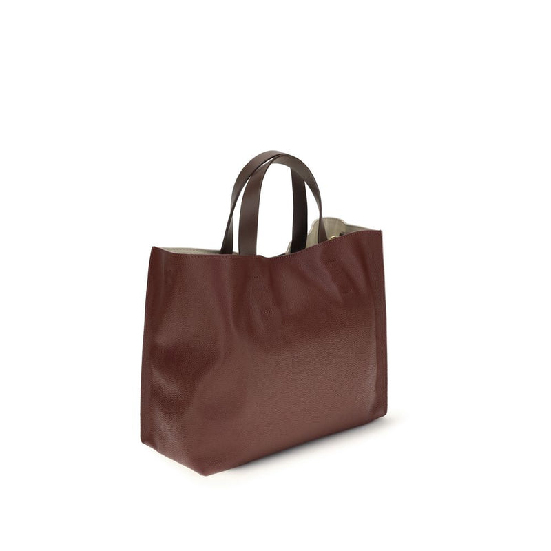 Marni Beige Calf Leather Bos Taurus Shoulder Bag