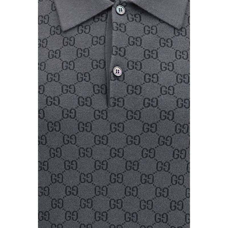 Gucci Gray Wool Oves Aries Polo Shirt
