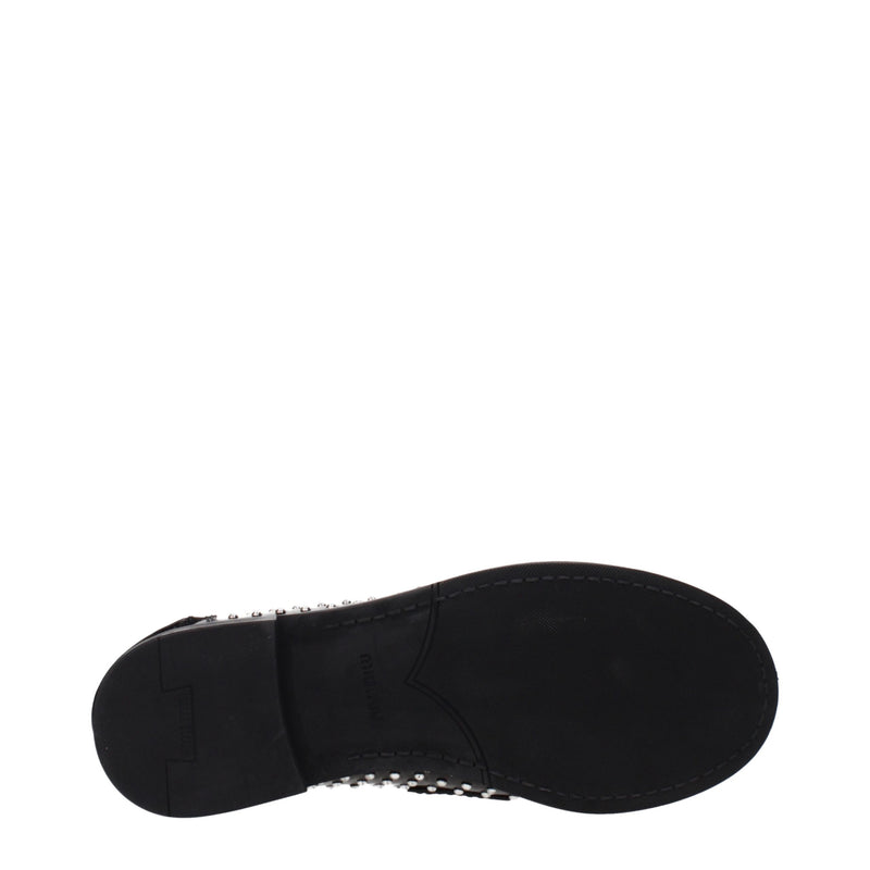 Mocassini slip-on Miu Miu in pelle nera