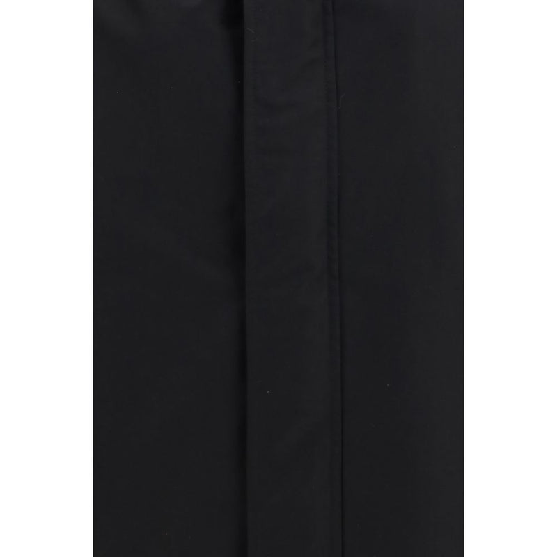 Gucci Black Cotton Full-Length Jacket
