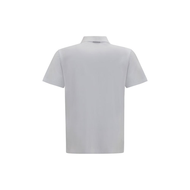 Gucci White Cotton Polo Shirt