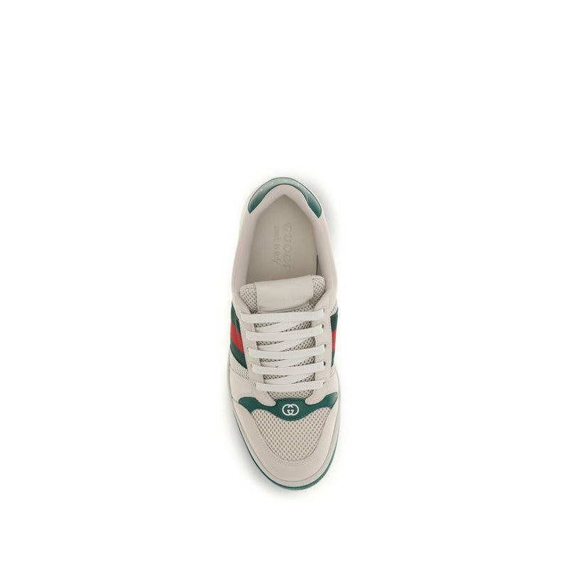 Gucci Beige Polyester Athletic Sneakers
