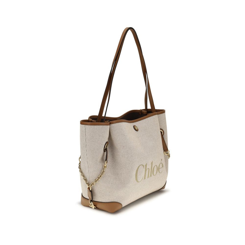 Chloé Beige Cotton Shoulder Bag