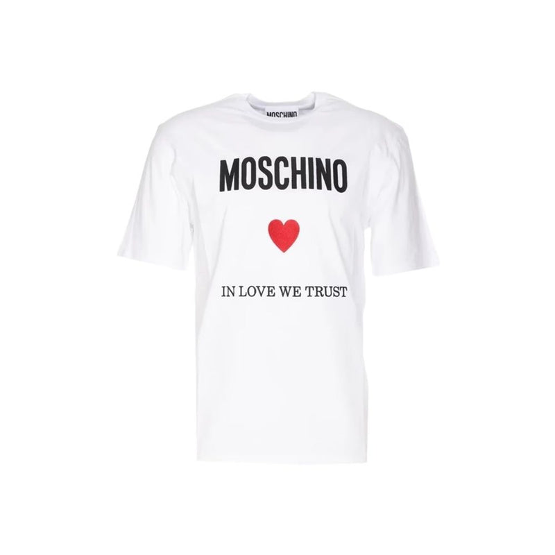 Moschino Couture White Cotton T-Shirt
