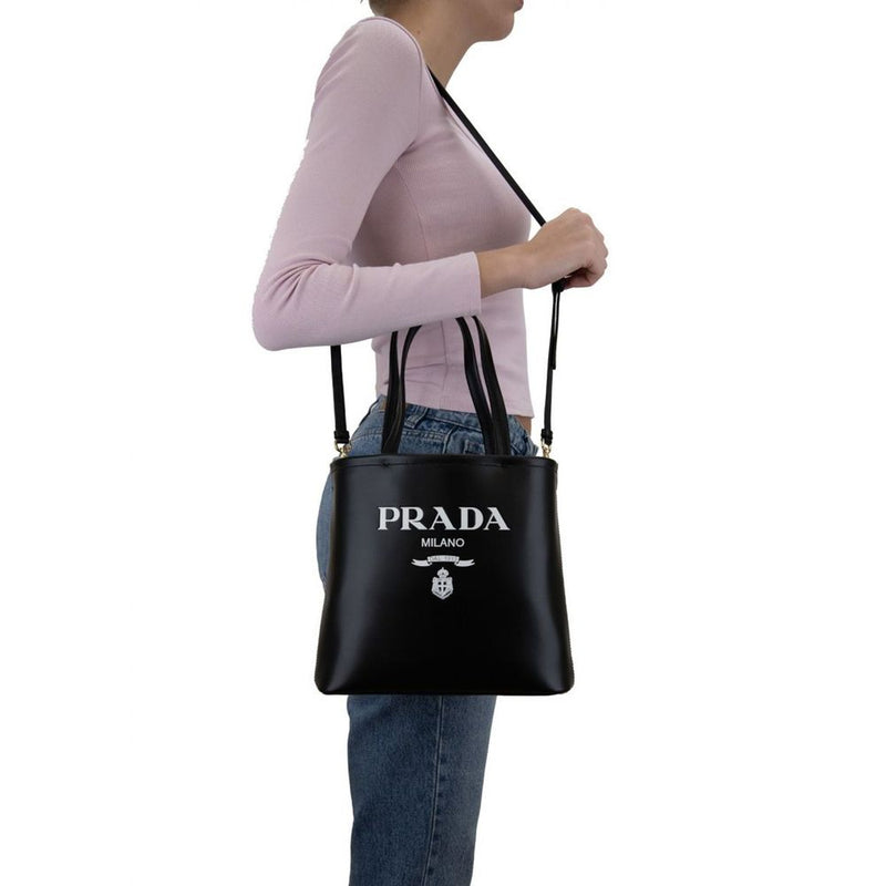 Prada Black Calfskin Tote Bag