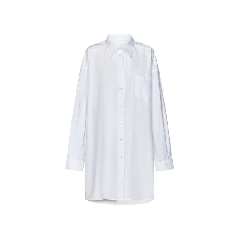 Maison Margiela White Cotton Dress Shirt