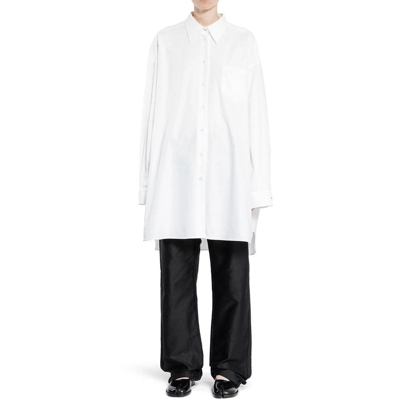 Maison Margiela White Cotton Dress Shirt