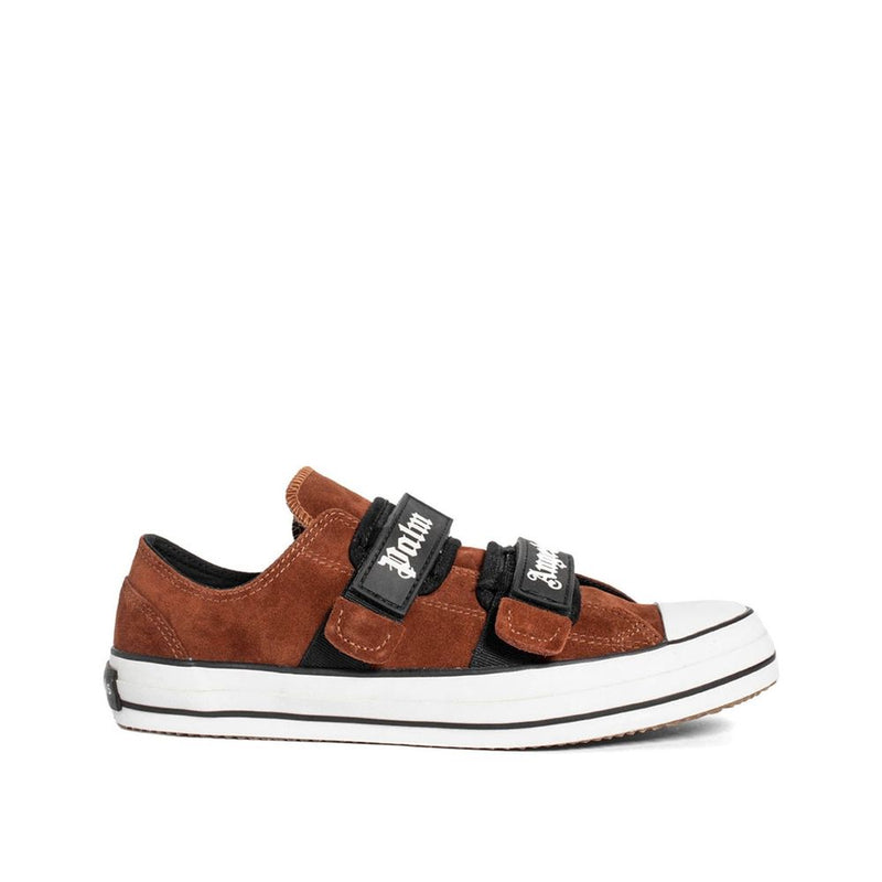 Palm Angels Brown Calfskin Low Top Sneakers