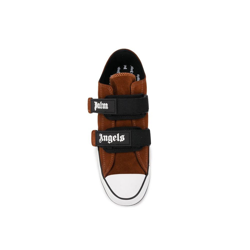 Palm Angels Brown Calfskin Low Top Sneakers