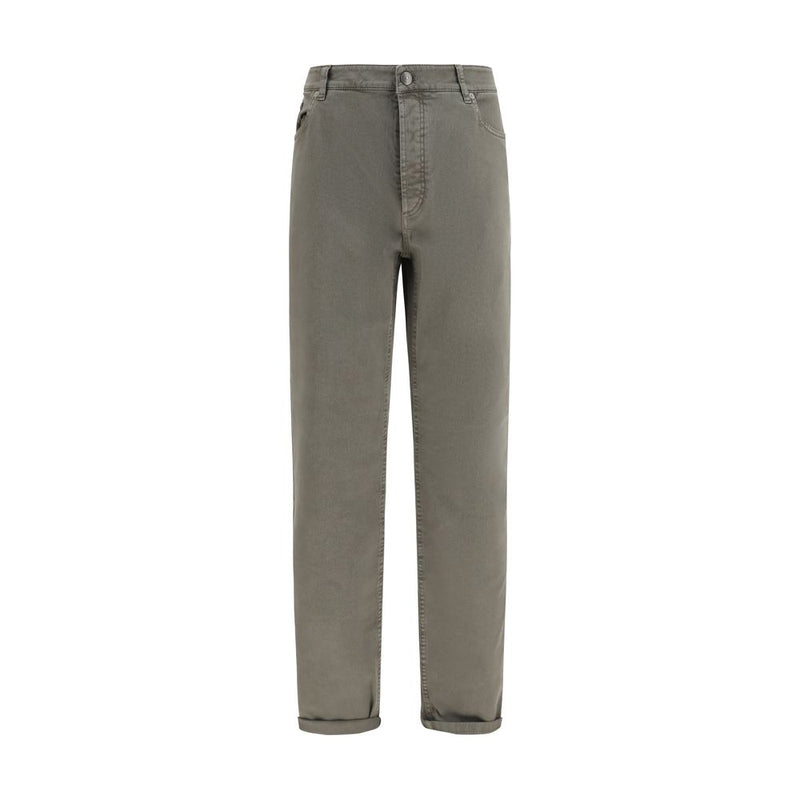 Brunello Cucinelli Bicolor Cotton Jeans Denim