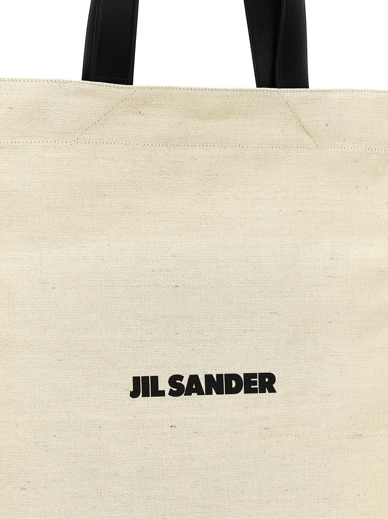 Jil Sander Bicolor Jute Tote Bag