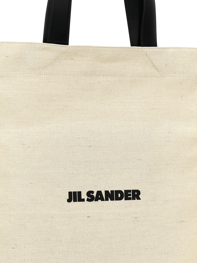 Jil Sander Bicolor Cotton Tote Bag
