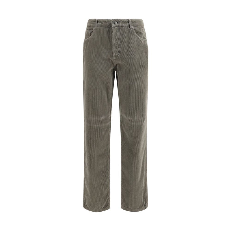 Brunello Cucinelli Bicolor Cotton Casual Pants