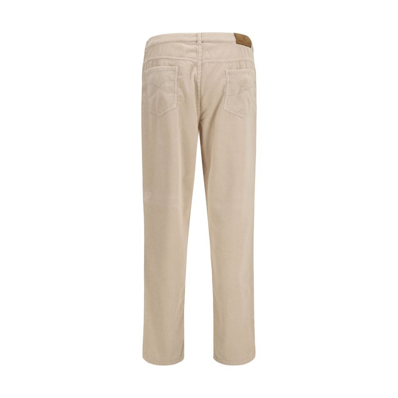 Brunello Cucinelli Beige Cotton Casual Pants