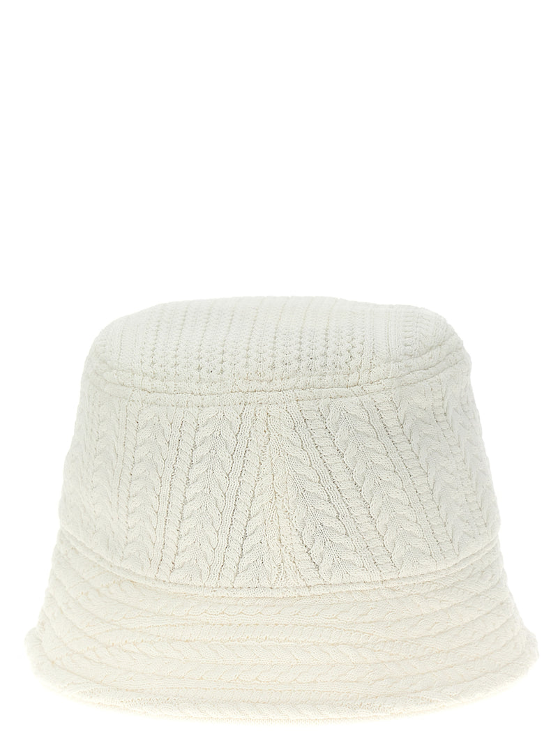 Jacquemus White Viscose Bucket Hat