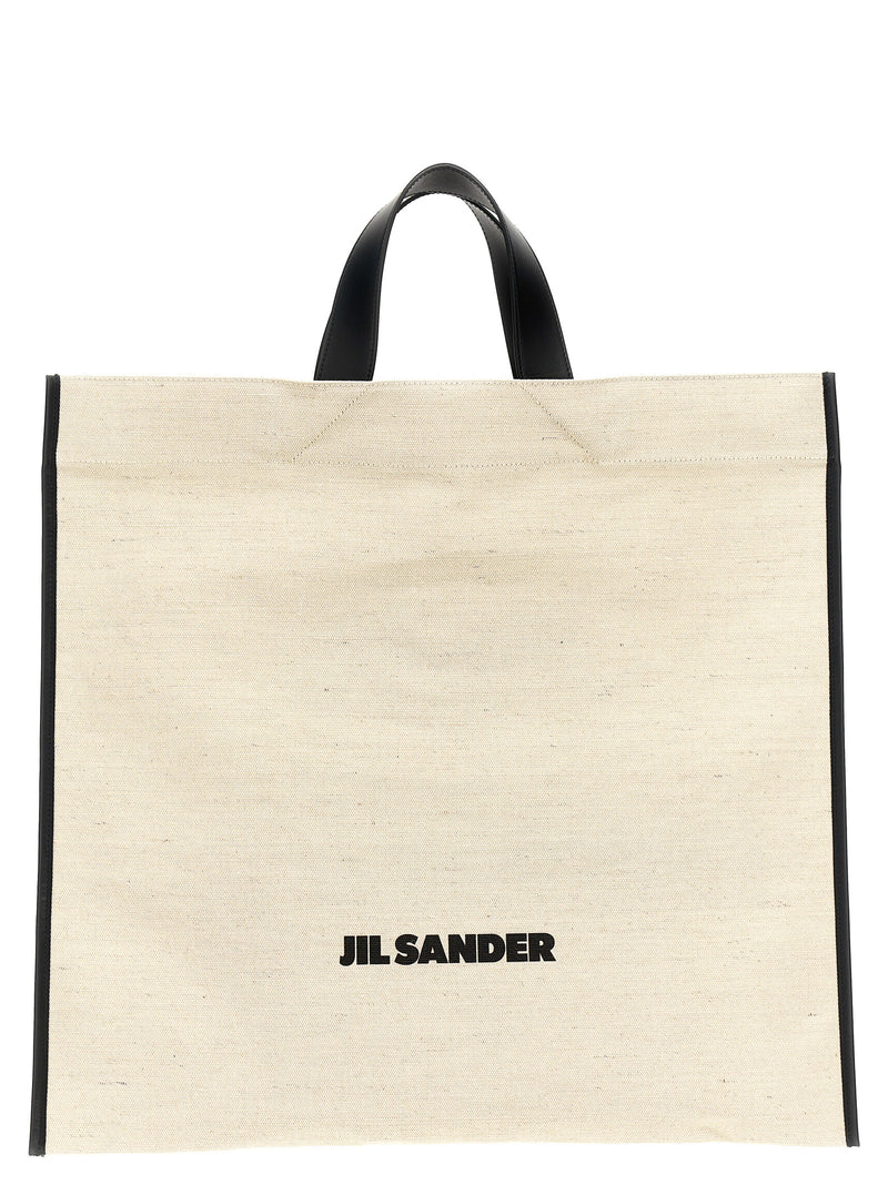 Jil Sander Bicolor Jute Tote Bag