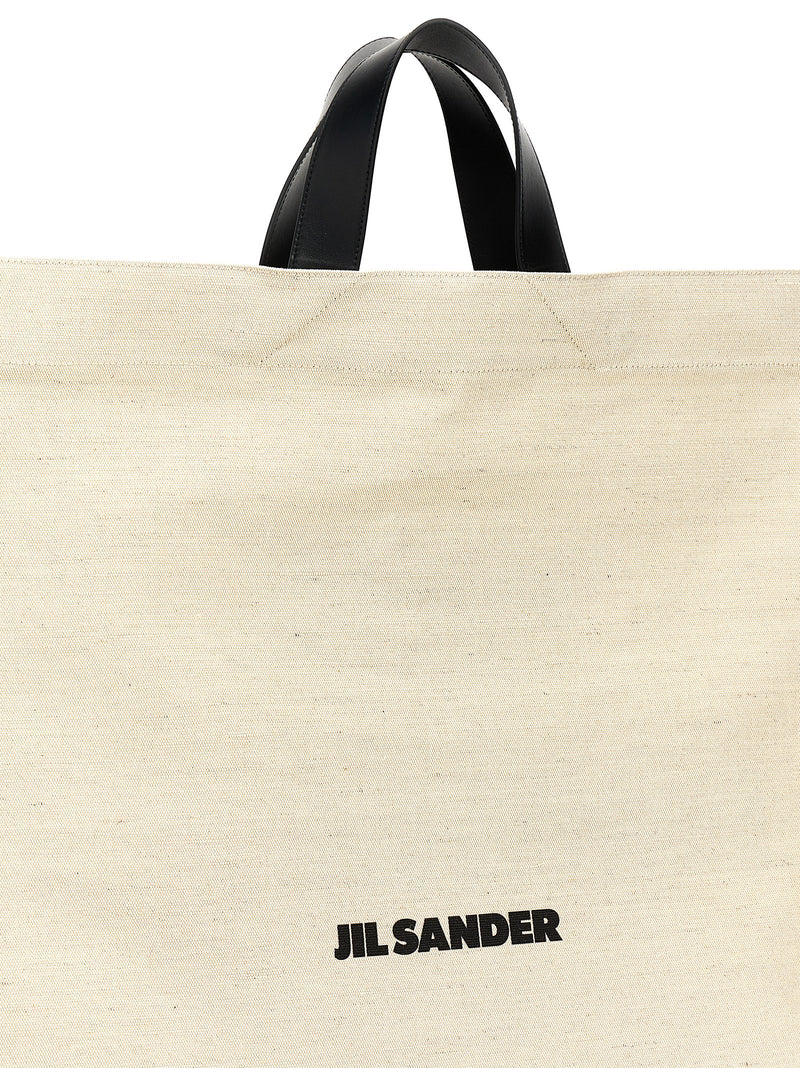 Jil Sander Bicolor Jute Tote Bag