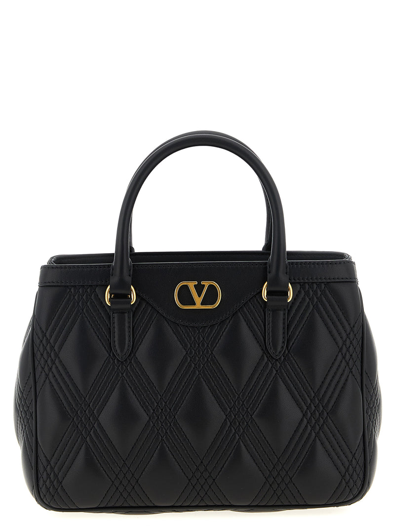 Valentino Garavani Black Lamb Leather Handbag