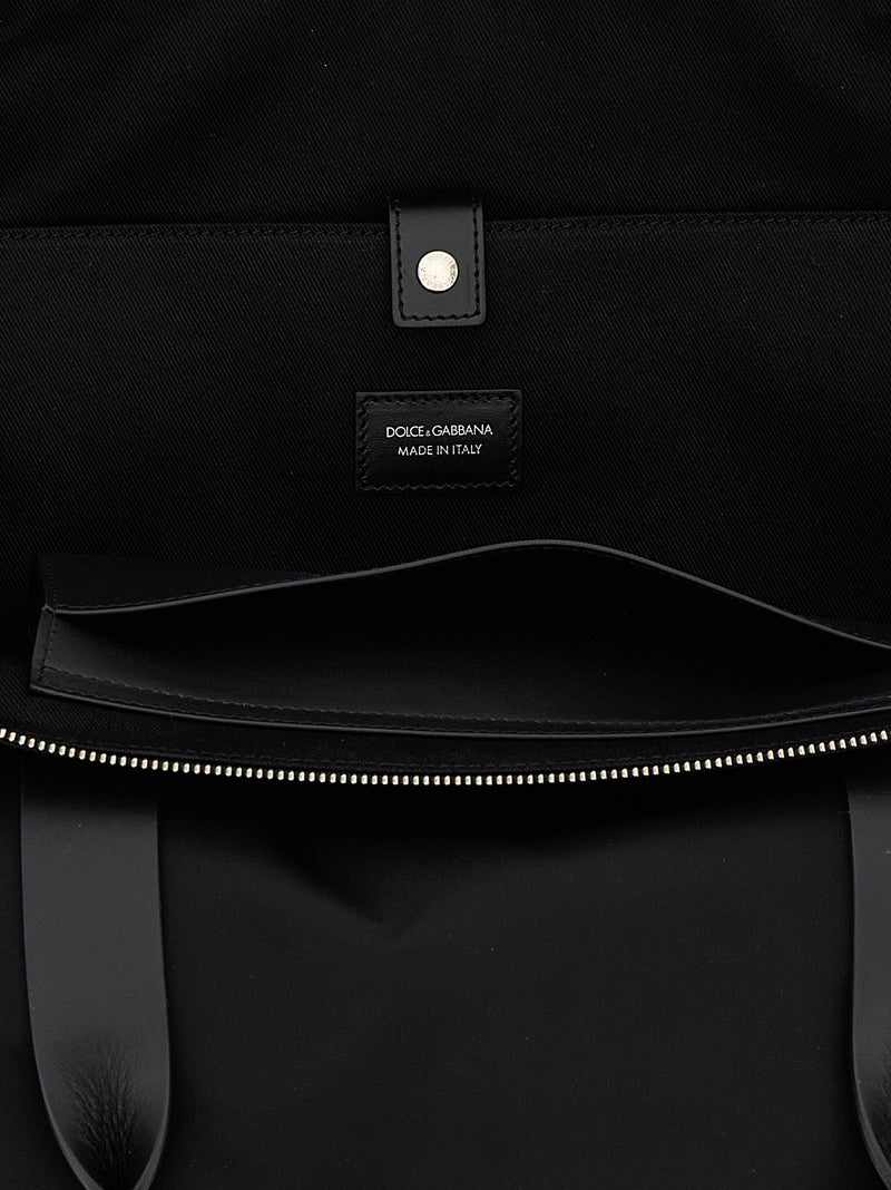 Dolce & Gabbana Black Polyamide Tote Bag