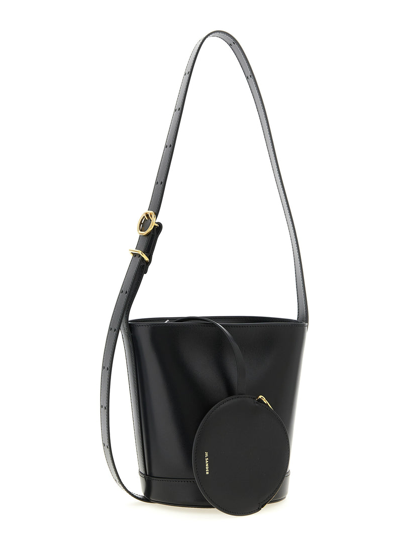 Jil Sander Black Calfskin Shoulder Bag