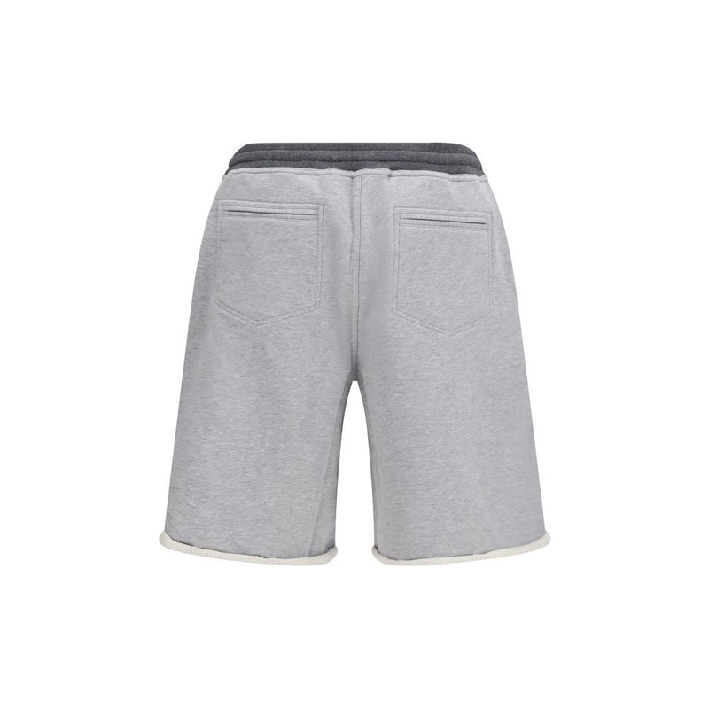 Brunello Cucinelli Gray Cotton Bermuda Shorts