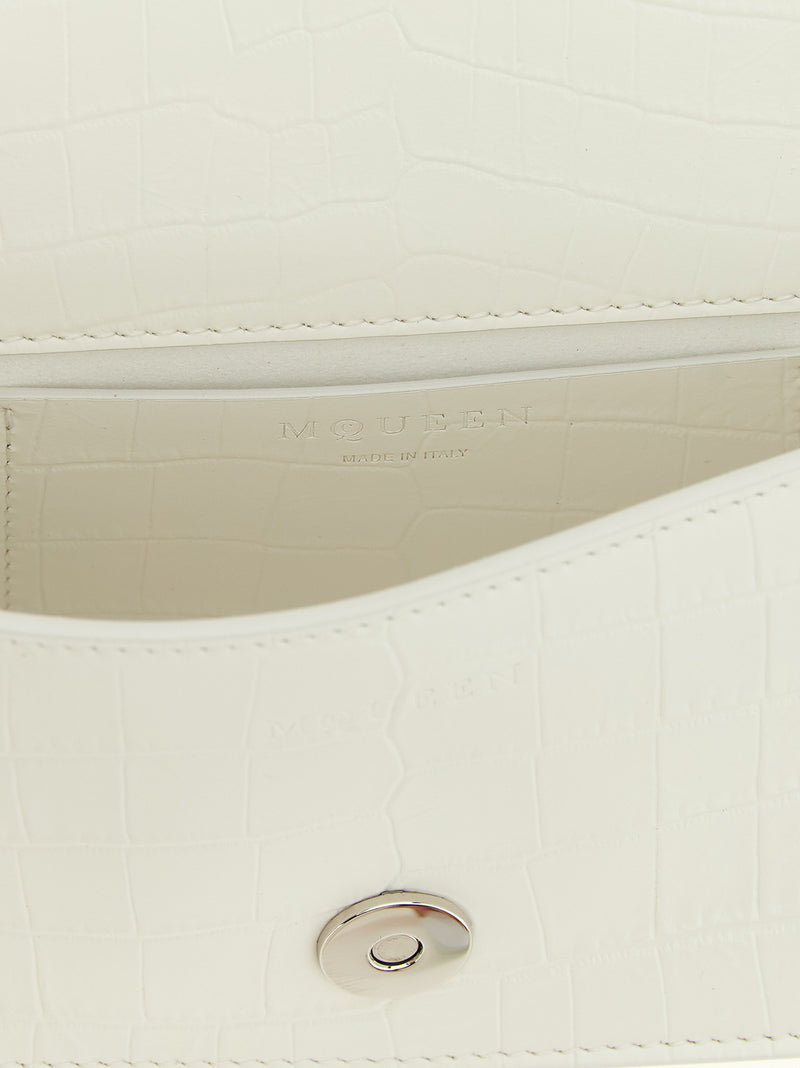 Alexander McQueen White Calfskin Shoulder Bag