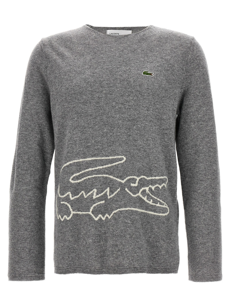 Comme Des Garçons Gray Wool Cardigan
