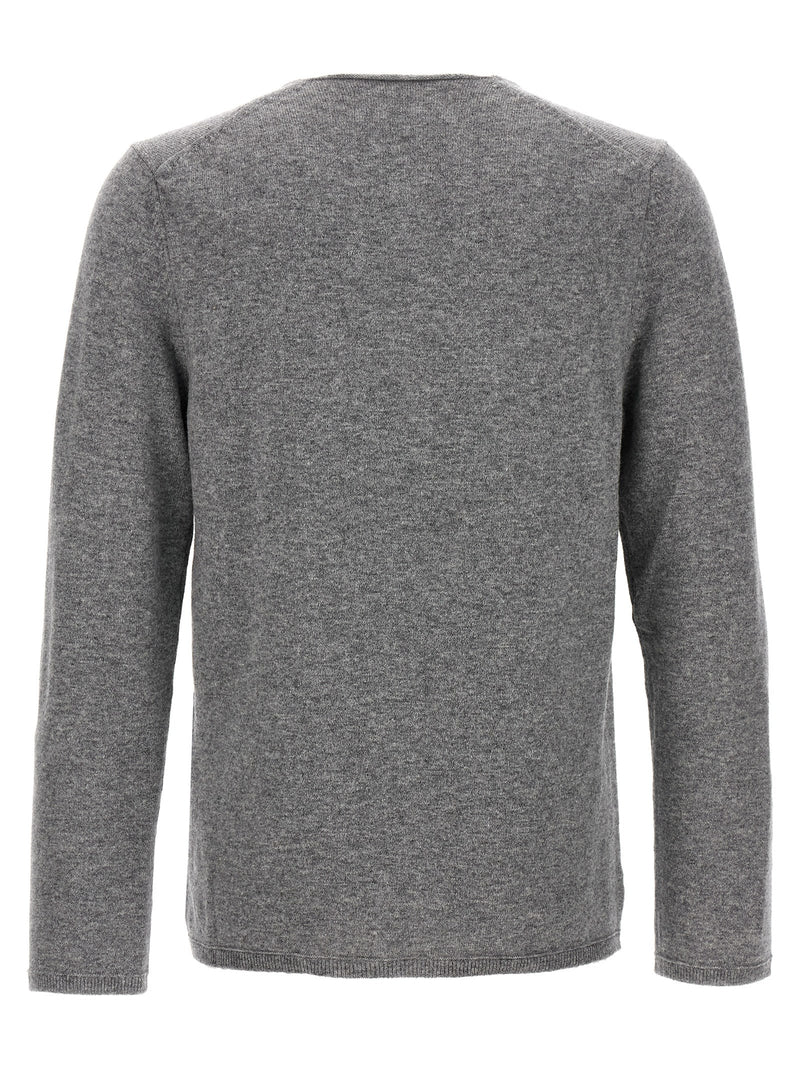 Comme Des Garçons Gray Wool Cardigan