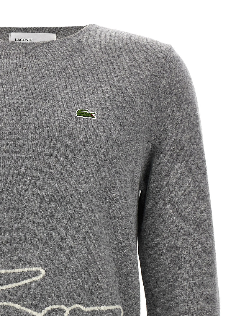 Comme Des Garçons Gray Wool Cardigan